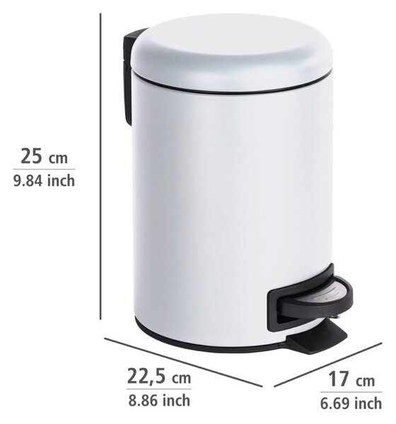 Cestino bianco , 3 l Leman - Wenko