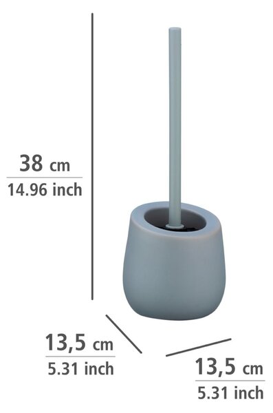 Scopino in ceramica grigio Badi - Wenko
