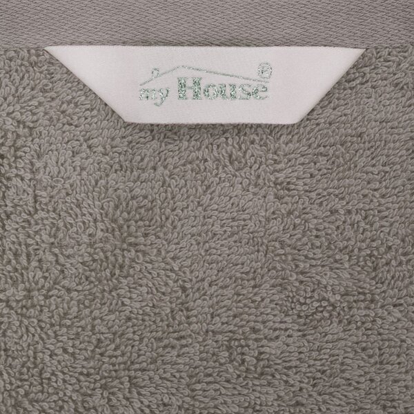 Asciugamano in cotone grigio 100x50 cm Darwin - My House