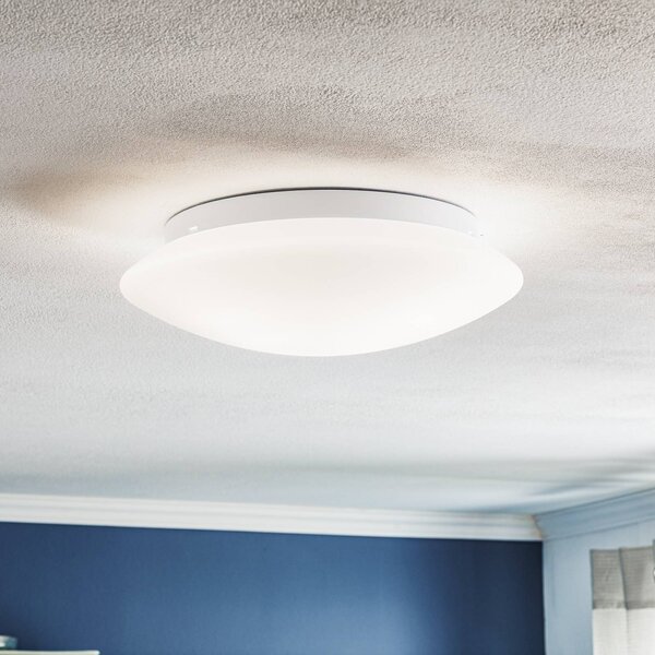 Plafoniera soffitto Gjovik Argon, dimmerabile, Bianco / Opale, Soggiorno / Sala da pranzo, Vetro, Moderno, Plafoniera