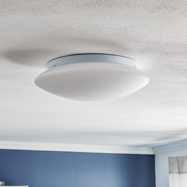 Plafoniera soffitto Gjovik Argon, dimmerabile, Bianco / Opale, Soggiorno / Sala da pranzo, Vetro, Moderno, Plafoniera