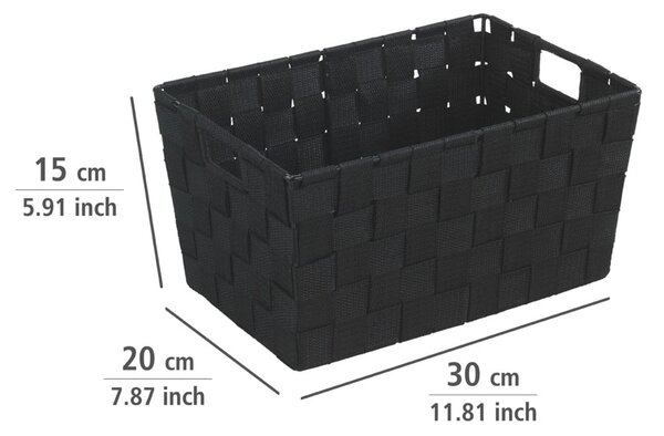 Cestino nero , 20 x 30 cm Adria - Wenko