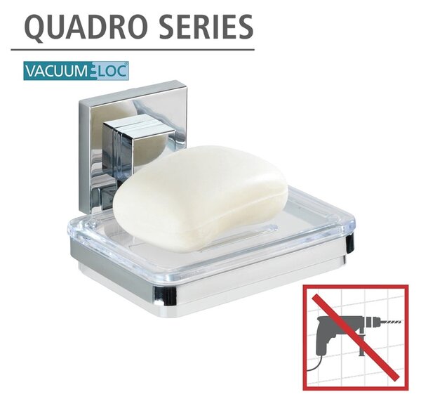 Portasapone autoportante Vacuum-Loc, 12 x 12 cm Quadro - Wenko