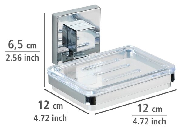Portasapone autoportante Vacuum-Loc, 12 x 12 cm Quadro - Wenko