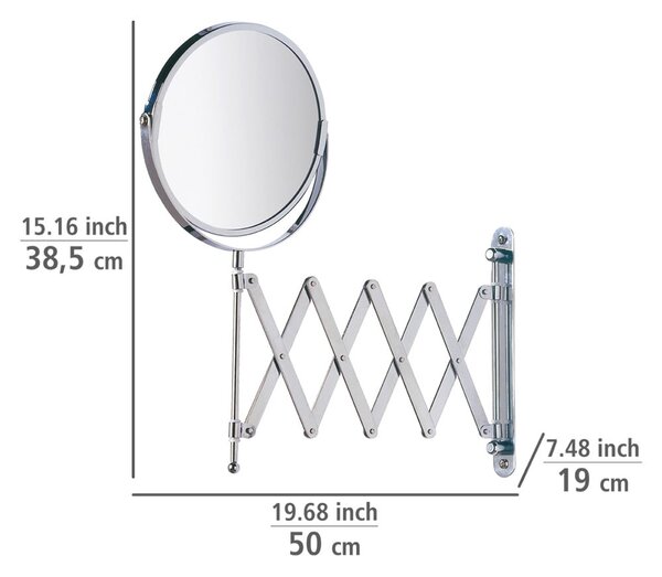 Specchio per make-up con ingrandimento (3x) ø 17 cm Exclusive – Wenko