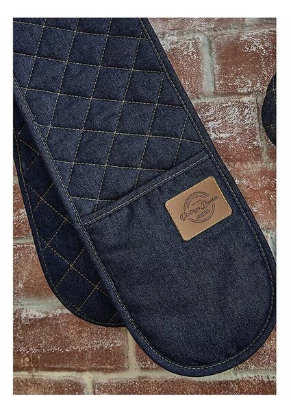 Guanto da cucina doppio Oxford Denim - Cooksmart ®