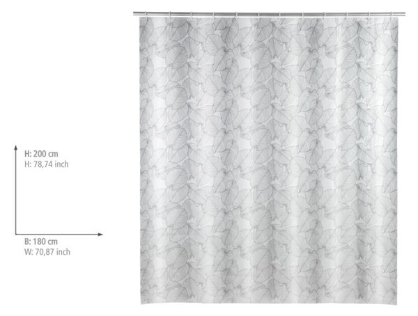 Tenda da doccia grigio chiaro Samoa - Wenko