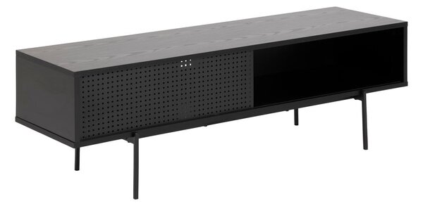 Tavolo TV nero in frassino 140x45 cm Angus - Actona