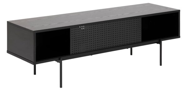 Tavolo TV nero in frassino 140x45 cm Angus - Actona