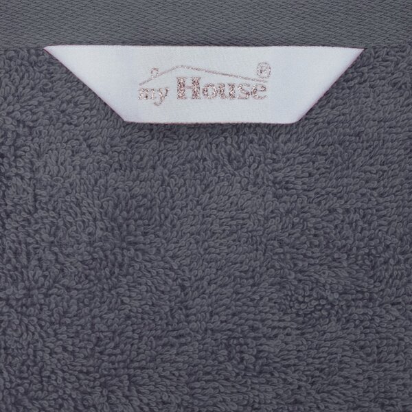 Telo da bagno in cotone grigio 140x70 cm Darwin - My House