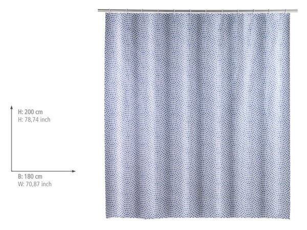 Tenda da doccia azzurra Sevilla - Wenko