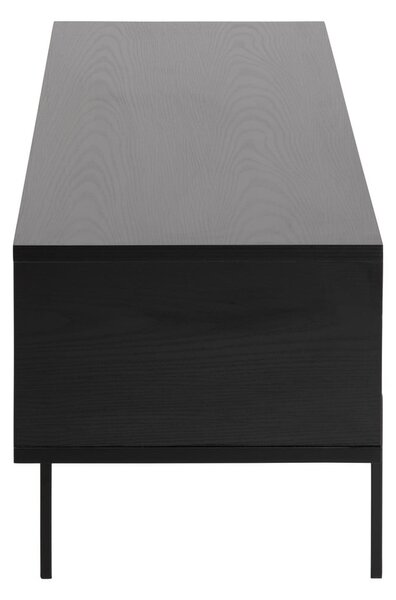 Tavolo TV nero in frassino 140x45 cm Angus - Actona