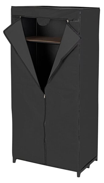 Armadio in tessuto nero 75x160 cm Deep Black - Wenko