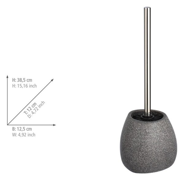 Scopino in ceramica grigia, altezza 38,5 cm Pion - Wenko