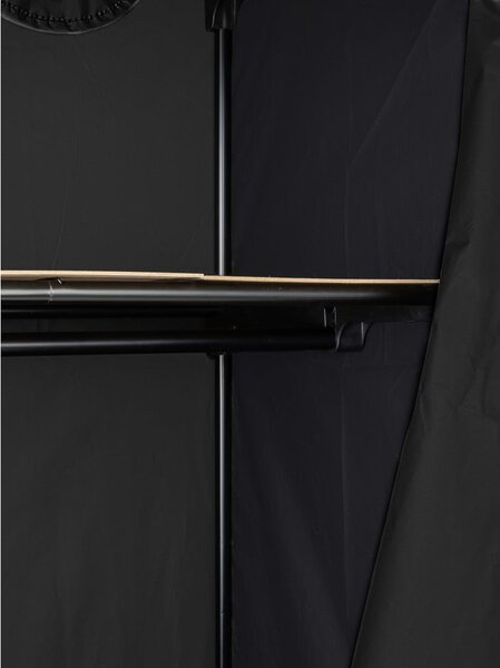 Armadio in tessuto nero 75x160 cm Deep Black - Wenko