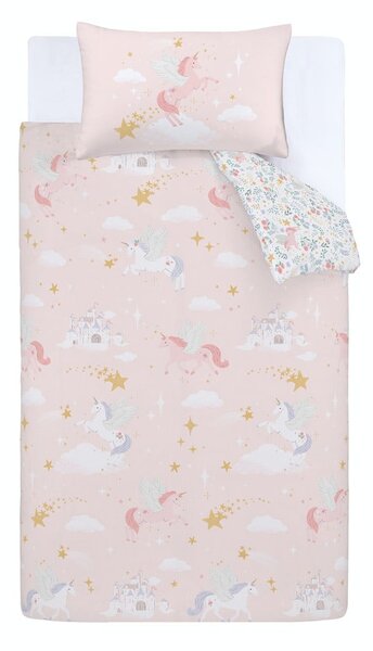 Biancheria da letto singola per bambini 135x200 cm Fairytale Unicorn - Catherine Lansfield
