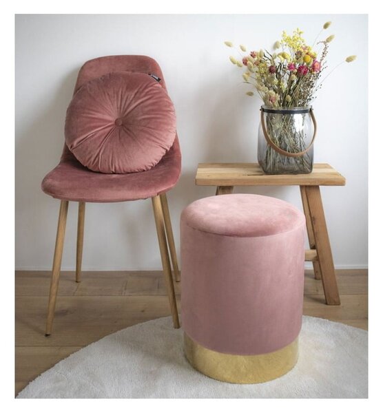 Pouf rosa , ø 34 cm Gamby - House Nordic