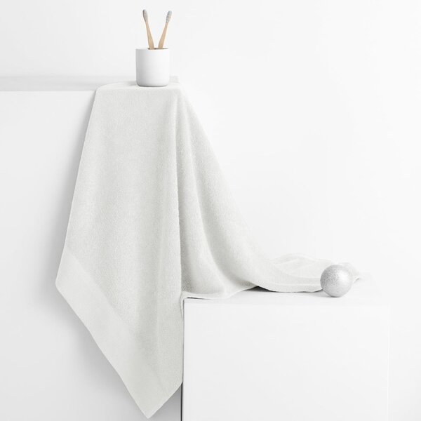 Set di asciugamani per viso e corpo tipo terry bianchi in cotone 10 pz Amari – Restilo
