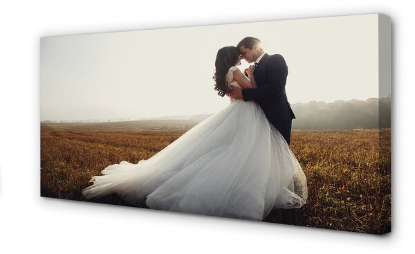 Quadro su tela Sposa e sposo 100x50 cm
