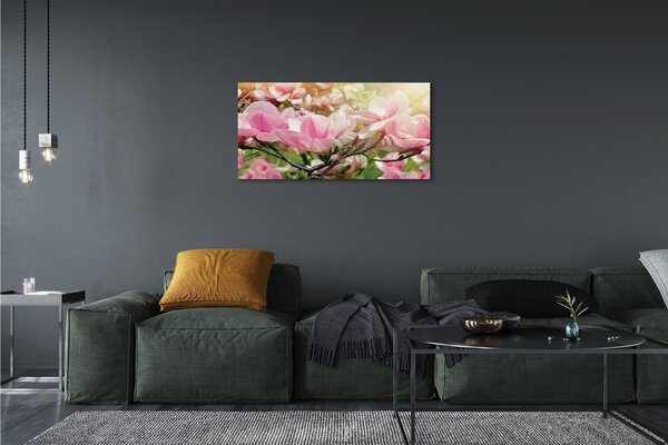 Stampa quadro su tela Fiori 100x50 cm