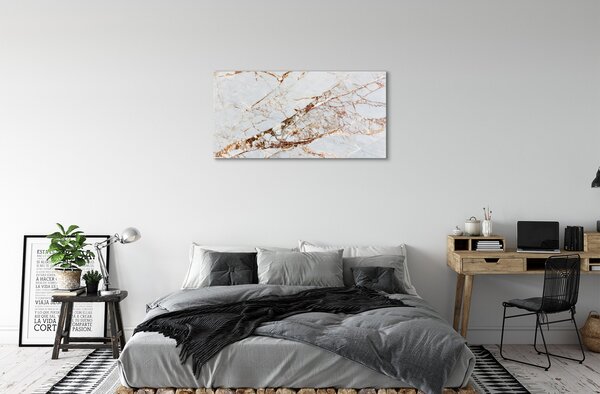 Quadro su tela Muro di marmo di pietra 100x50 cm