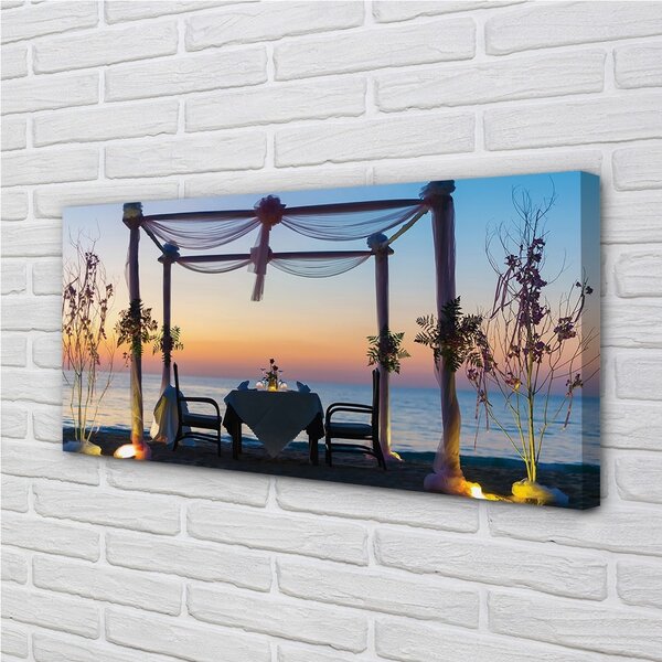 Quadro su tela Cena di mare ovest 100x50 cm