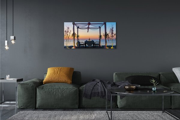 Quadro su tela Cena di mare ovest 100x50 cm