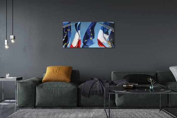 Quadro su tela Bandiere 100x50 cm