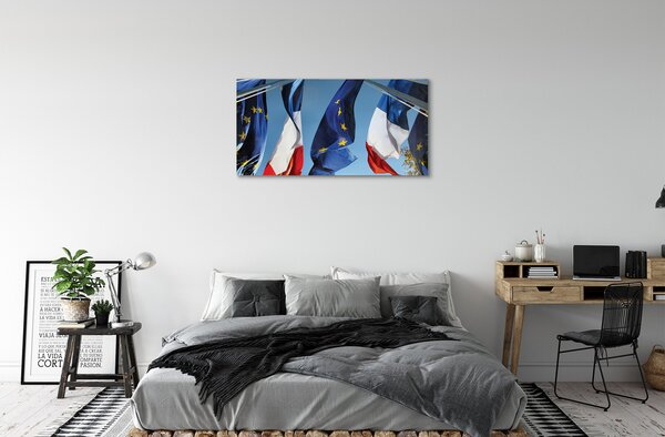 Quadro su tela Bandiere 100x50 cm