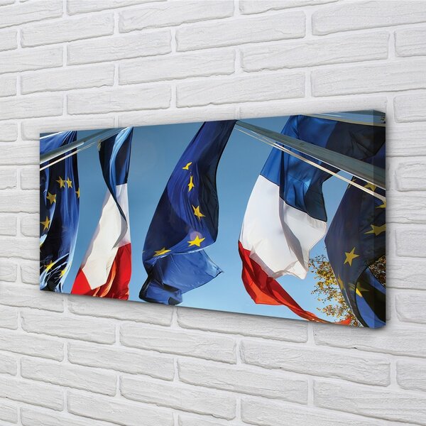 Quadro su tela Bandiere 100x50 cm