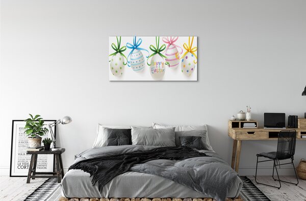 Quadro su tela Uova 100x50 cm