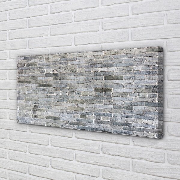 Quadro su tela Vintage muro di mattoni 100x50 cm
