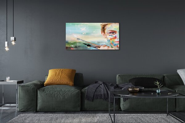 Quadro su tela Spazzole da donna 100x50 cm