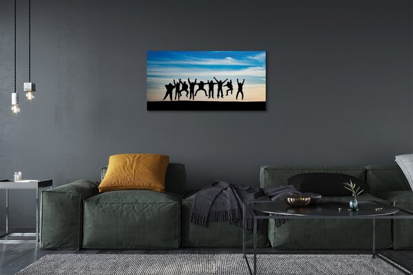 Quadro su tela Cloud Sky People 100x50 cm