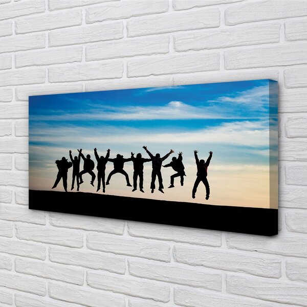 Quadro su tela Cloud Sky People 100x50 cm
