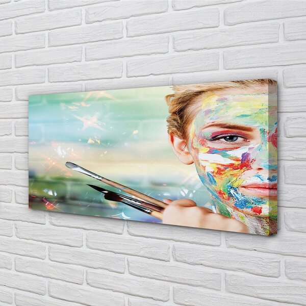 Quadro su tela Spazzole da donna 100x50 cm