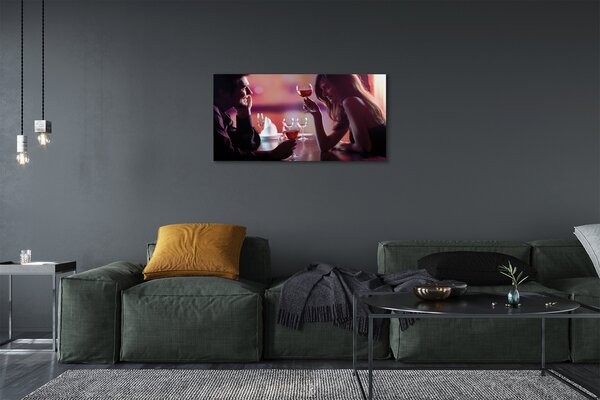 Quadro su tela Occhiali per persone 100x50 cm