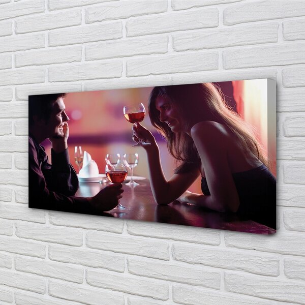 Quadro su tela Occhiali per persone 100x50 cm