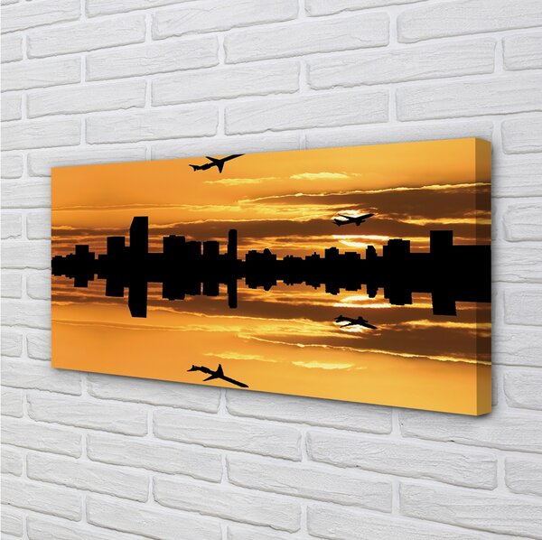 Quadro su tela Piani City of the Sun 100x50 cm