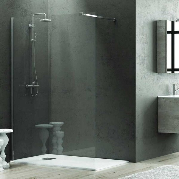 Kamalu box doccia walkin 70 cm cristallo trasparente kw1000