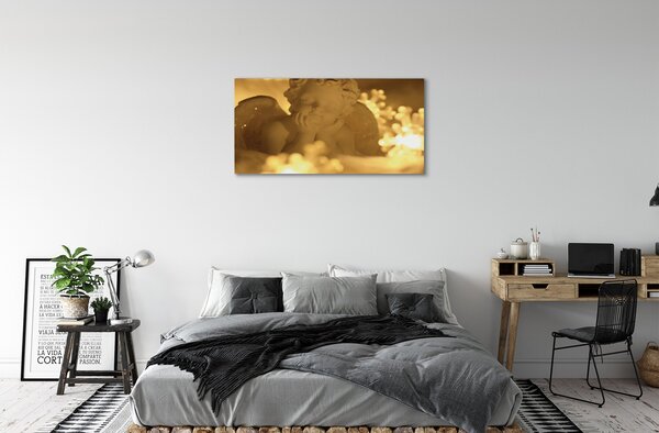 Quadro su tela Angelo lampada bugiardo 100x50 cm