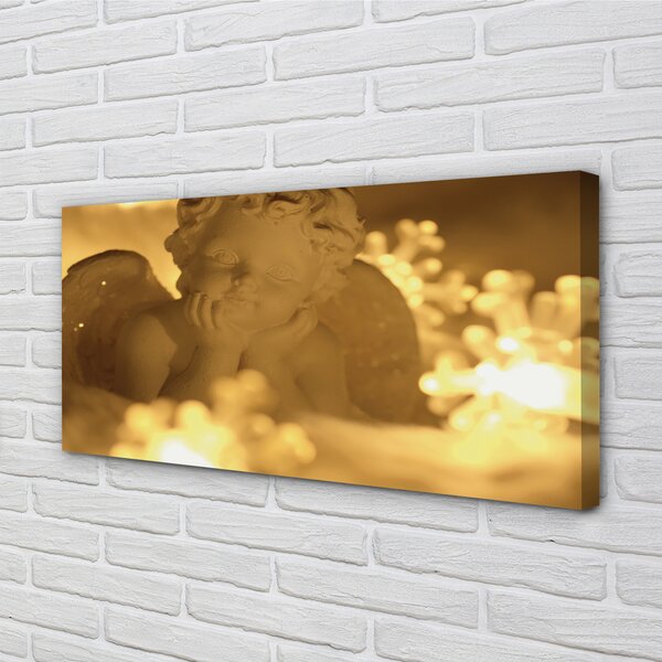 Quadro su tela Angelo lampada bugiardo 100x50 cm