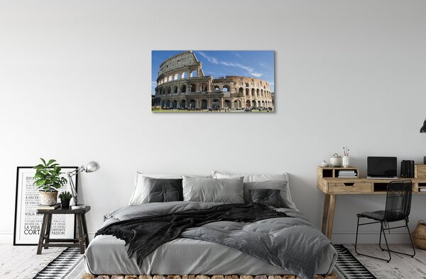 Stampa quadro su tela Roma Colosseo 100x50 cm