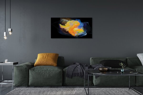 Quadro su tela Frattali colorati 100x50 cm