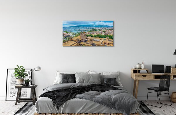 Quadro su tela Spagna Port Wybrzeże City 100x50 cm