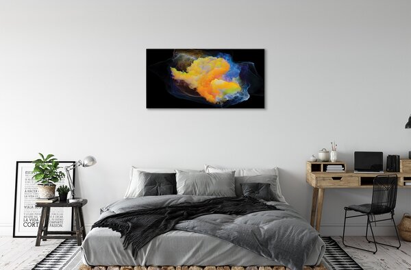 Quadro su tela Frattali colorati 100x50 cm