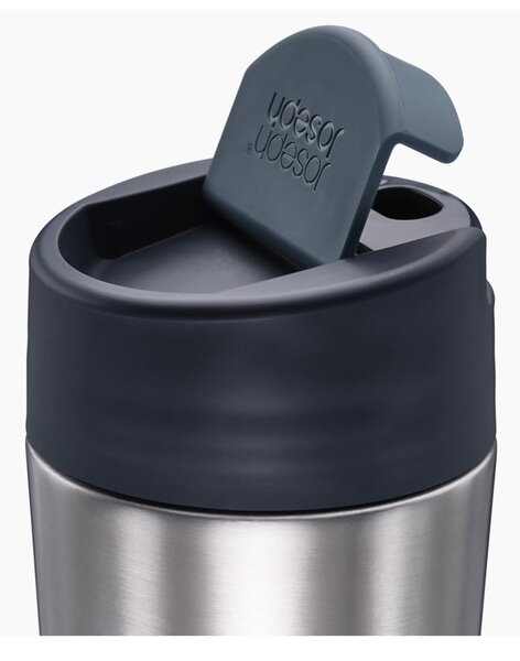 Tazza da viaggio in blu scuro-argento 450 ml Sipp - Joseph Joseph
