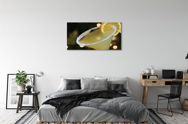 Quadro su tela Cocktail al limone 100x50 cm