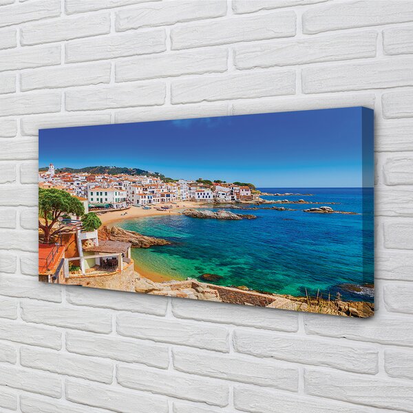 Quadro su tela Spagna spagnola città di Wybrzeże 100x50 cm