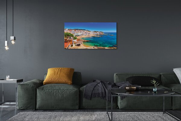 Quadro su tela Spagna spagnola città di Wybrzeże 100x50 cm